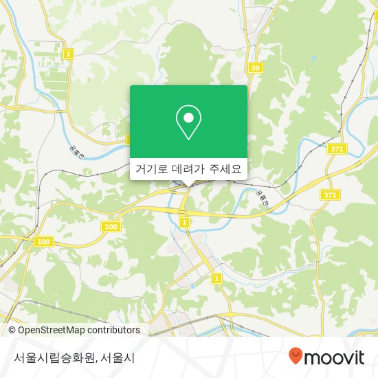 서울시립승화원 지도