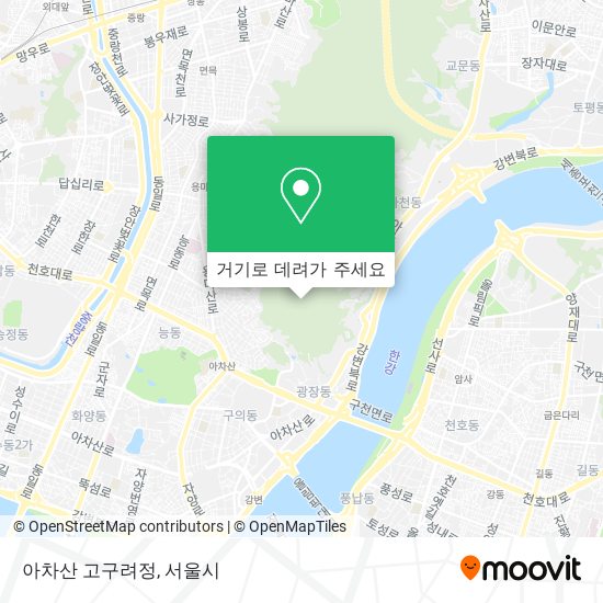 아차산 고구려정 지도