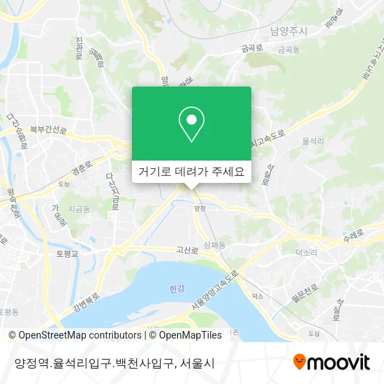 양정역.율석리입구.백천사입구 지도
