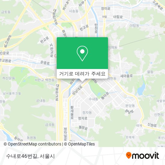 수내로46번길 지도