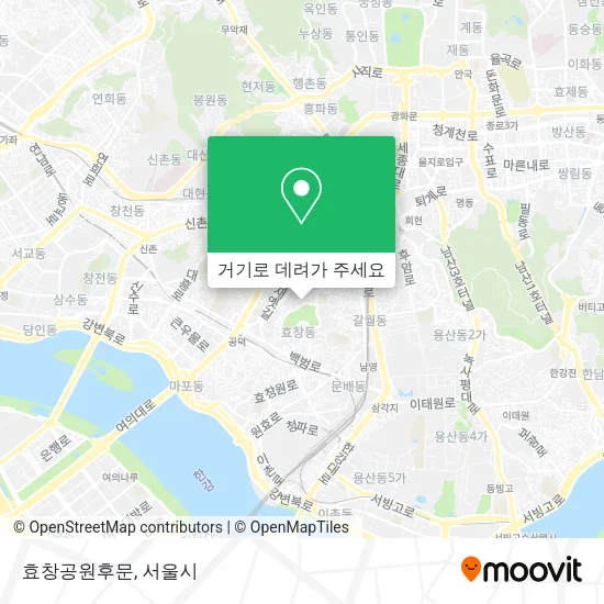 효창공원후문 지도