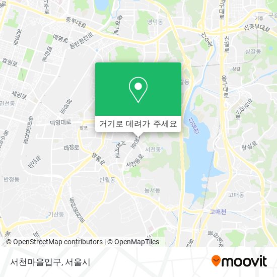 서천마을입구 지도