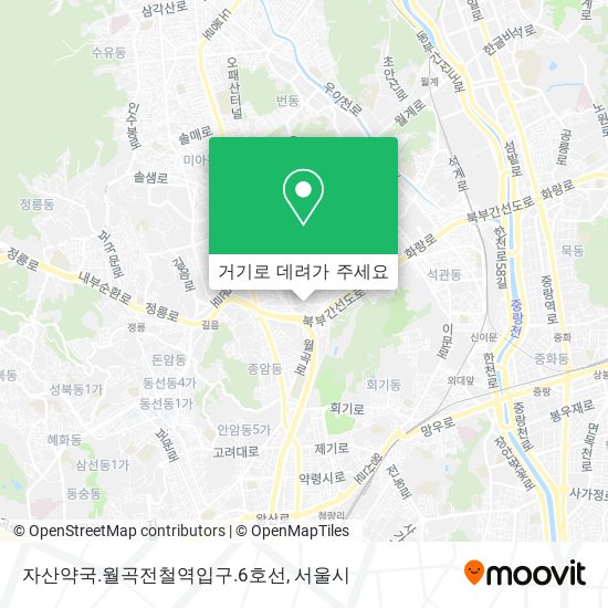 자산약국.월곡전철역입구.6호선 지도