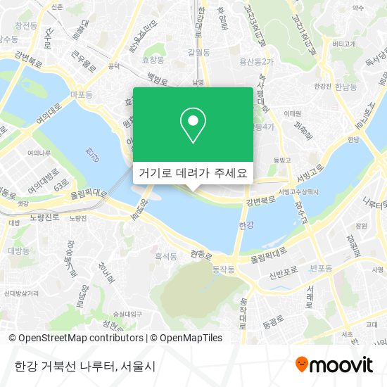 한강 거북선 나루터 지도
