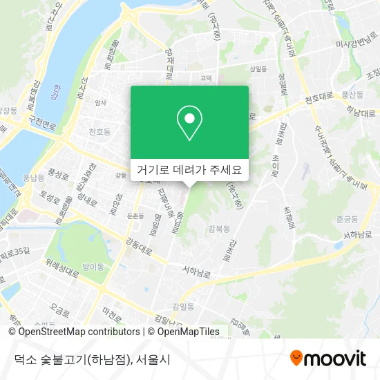 덕소 숯불고기(하남점) 지도