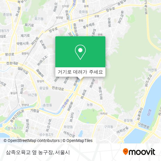삼족오육교 옆 농구장 지도