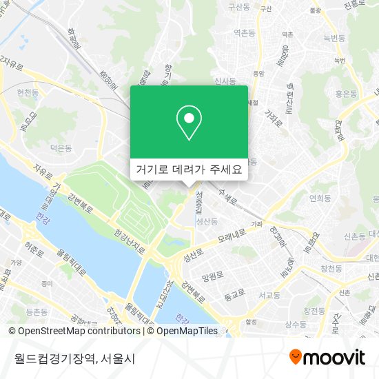 월드컵경기장역 지도