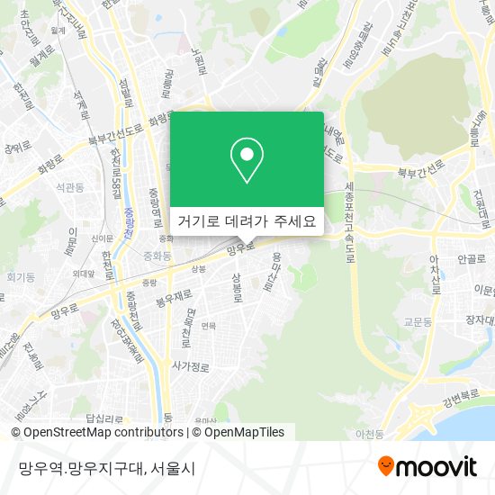 망우역.망우지구대 지도