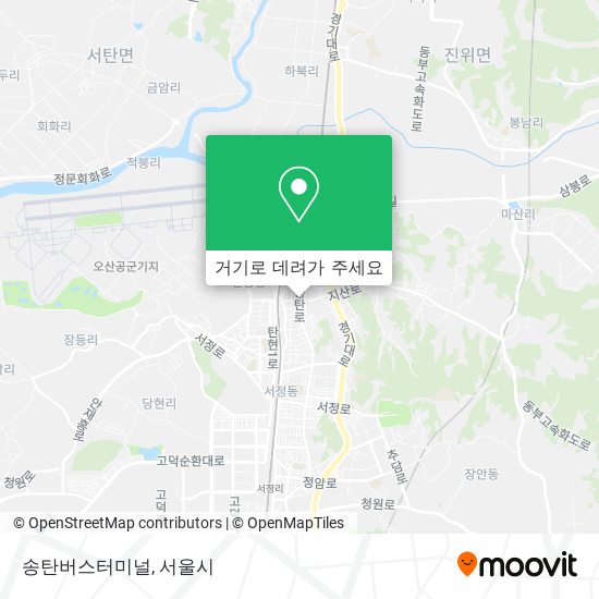 송탄버스터미널 지도