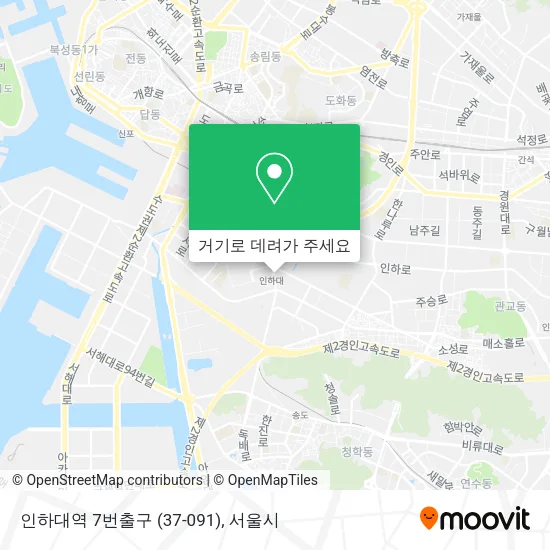 인하대역 7번출구 (37-091) 지도