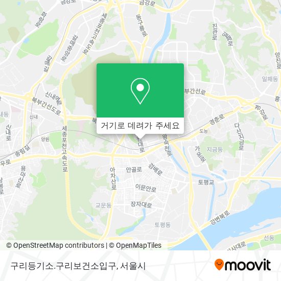 구리등기소.구리보건소입구 지도