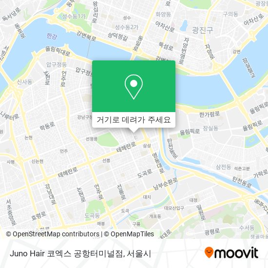 Juno Hair 코엑스 공항터미널점 지도