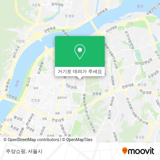 주양쇼핑 지도