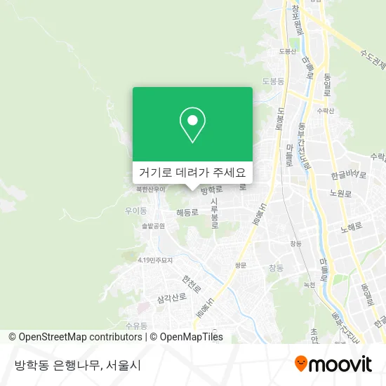 방학동 은행나무 지도
