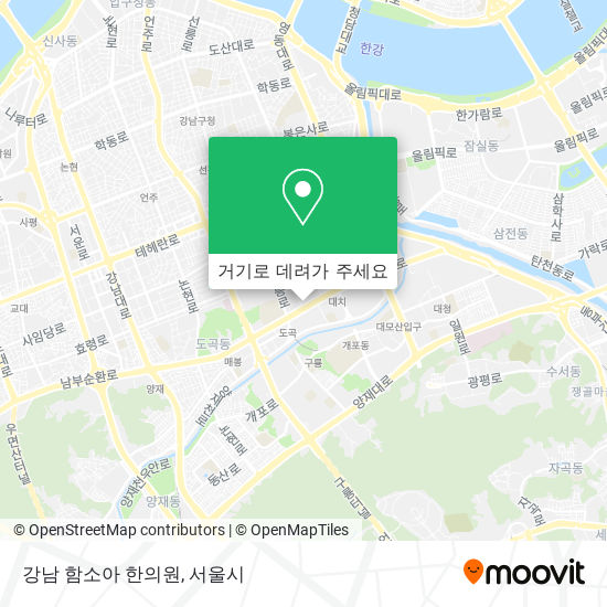 강남 함소아 한의원 지도