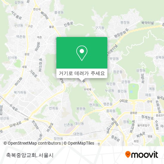 축복중앙교회 지도