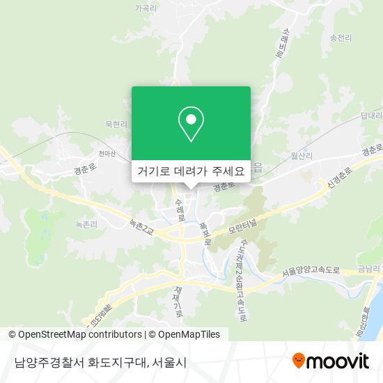 남양주경찰서 화도지구대 지도