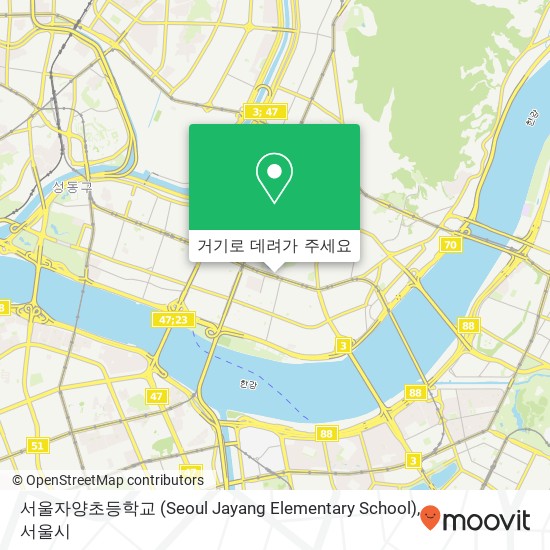 서울자양초등학교 (Seoul Jayang Elementary School) 지도