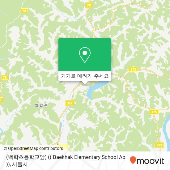 (백학초등학교앞) (( Baekhak Elementary School Ap )) 지도