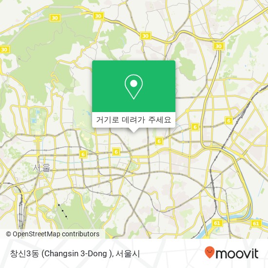 창신3동 (Changsin 3-Dong ) 지도