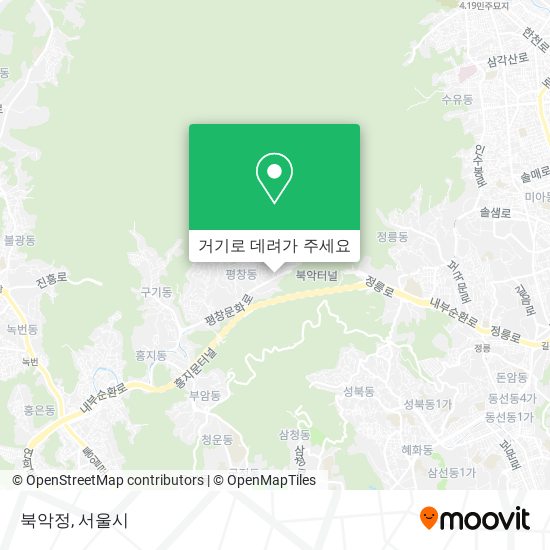 북악정 지도