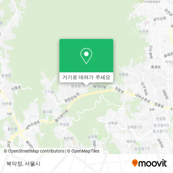북악정 지도