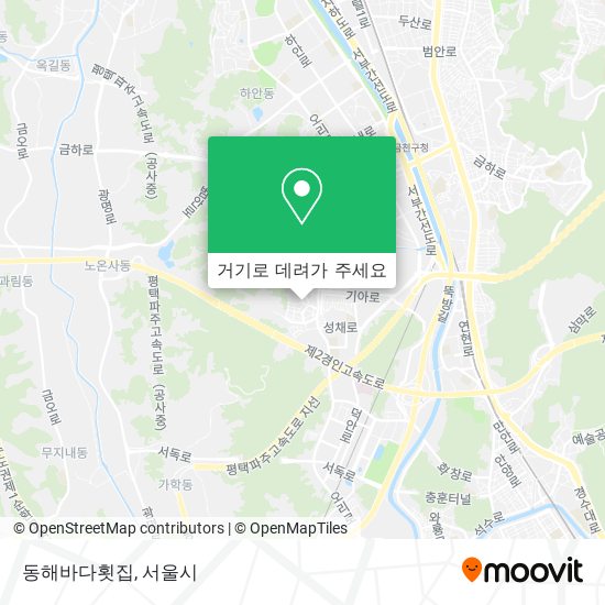 동해바다횟집 지도