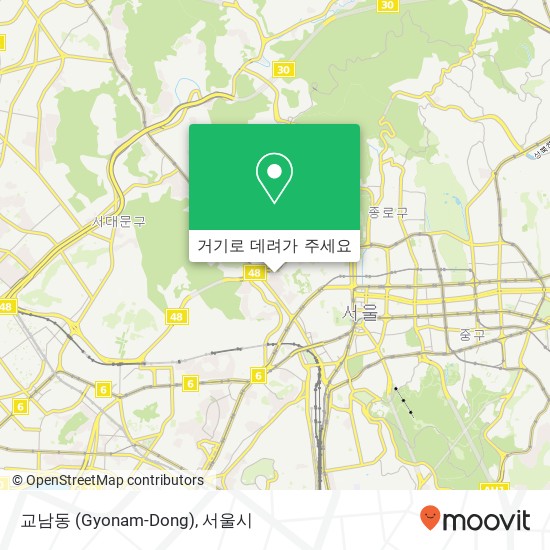 교남동 (Gyonam-Dong) 지도