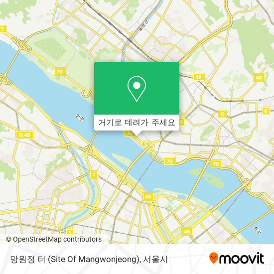 망원정 터 (Site Of Mangwonjeong) 지도