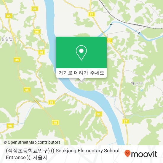 (석장초등학교입구) (( Seokjang Elementary School Entrance )) 지도