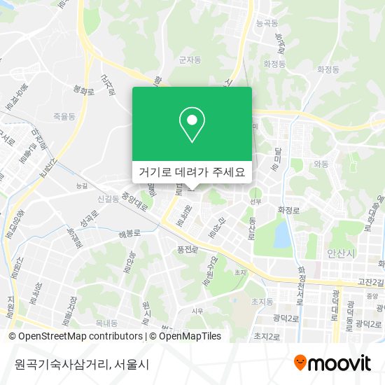 원곡기숙사삼거리 지도