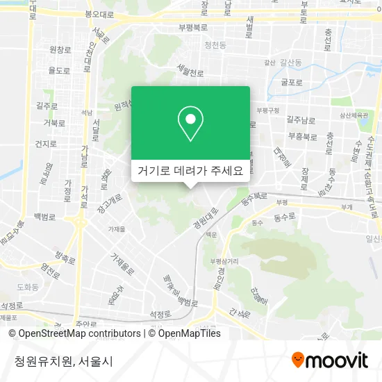 청원유치원 지도