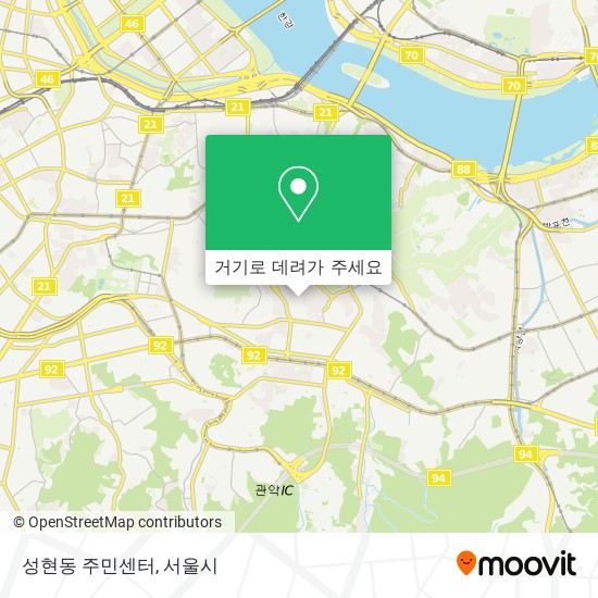 성현동 주민센터 지도