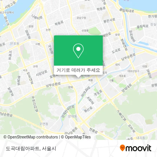 도곡대림아파트 지도