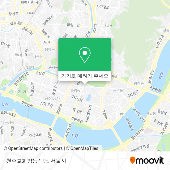 천주교화양동성당 지도