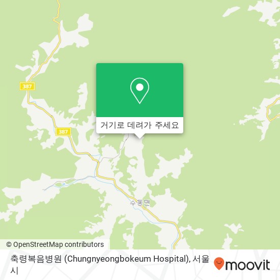 축령복음병원 (Chungnyeongbokeum Hospital) 지도