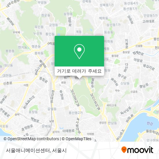 서울애니메이션센터 지도