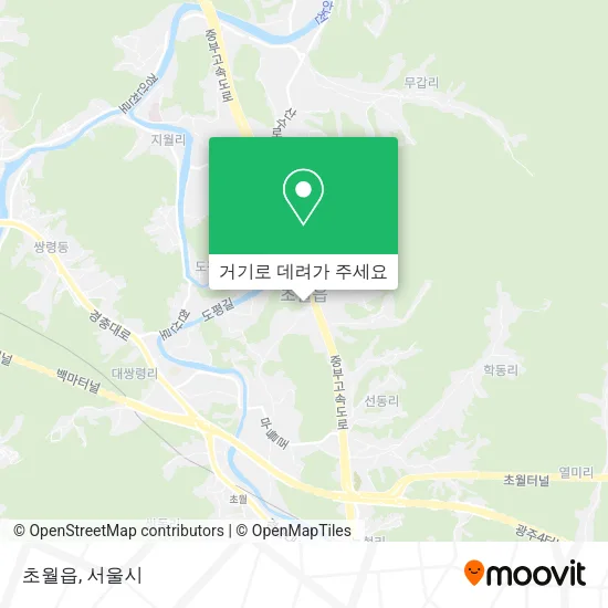 초월읍 지도