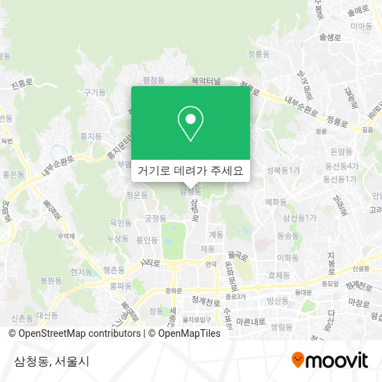삼청동 지도