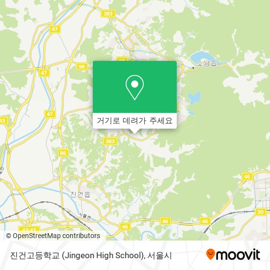 진건고등학교 (Jingeon High School) 지도