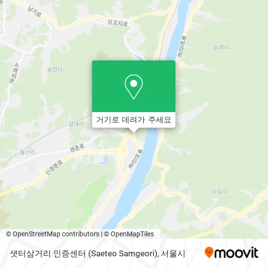 샛터삼거리 인증센터 (Saeteo Samgeori) 지도