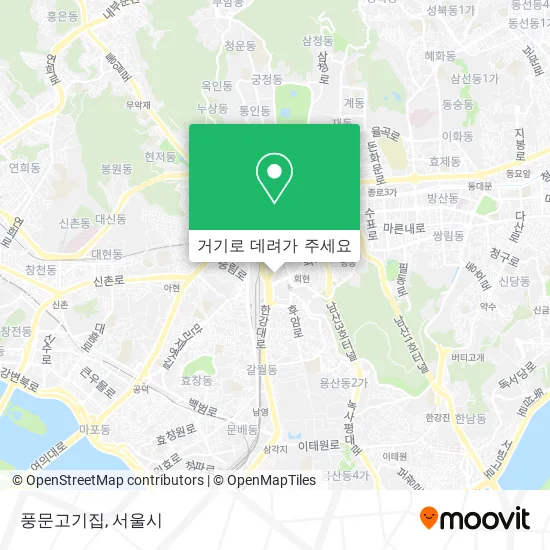 풍문고기집 지도