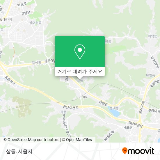 삼동 지도