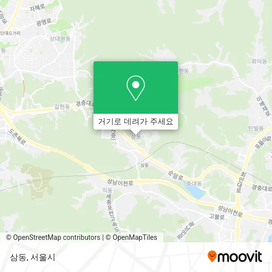 삼동 지도