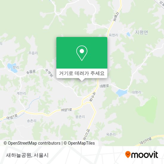 새하늘공원 지도