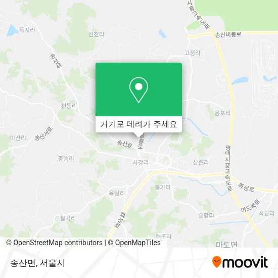 송산면 지도