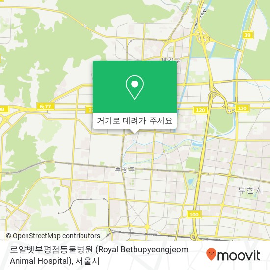 로얄벳부평점동물병원 (Royal Betbupyeongjeom Animal Hospital) 지도