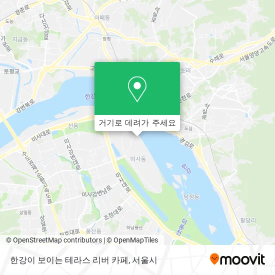 한강이 보이는 테라스 리버 카페 지도