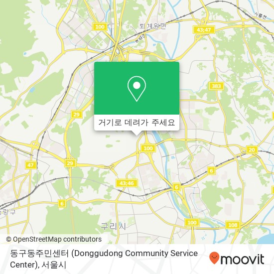 동구동주민센터 (Donggudong Community Service Center) 지도