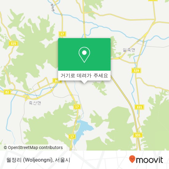 월정리 (Woljeongni) 지도